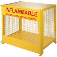 Armoires pour cylindres &agrave; gaz, nbre de bouteilles: 6, 44" , 30" , 37" , Jaune Seaboard Timber Mart