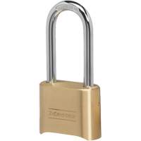 Cadenas &agrave; combinaison, Argent, Rev&ecirc;tement en laiton, Largeur de 2" Seaboard Timber Mart