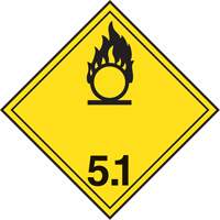 TDG Shipping Labels, Class 5.1, Oxidizing Substances, Paper Seaboard Timber Mart
