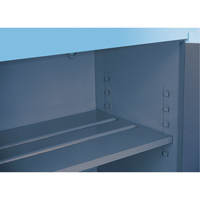ChemCor&reg; Lined Acid/Corrosive Storage Cabinets, 30 gal., 43" x 44" x 18" Seaboard Timber Mart