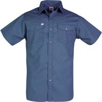 Work Shirts, Men's, Small, Navy Blue Seaboard Timber Mart