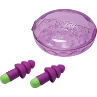 Bouchons d'oreilles r&eacute;utilisables Rockets, Sans cordon, Vrac - &eacute;tui en plastique, 27 dB NRR, Taille unique Seaboard Timber Mart