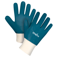 Heavyweight Knit Wrist Gloves, 8/Medium, Nitrile Coating, Cotton Shell Seaboard Timber Mart