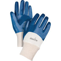 Medium-Weight Interlock Lined Gloves, 8/Medium, Nitrile Coating, Cotton Shell Seaboard Timber Mart