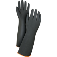 Heavyweight Chemical-Handling Gloves, Size Large/9, 18" L, Rubber Latex, 30-mil Seaboard Timber Mart