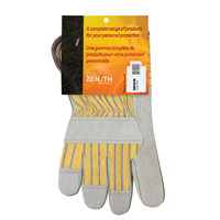 Premium Rugged Fitters Gloves, Large, Split Cowhide Palm, Cotton Inner Lining Seaboard Timber Mart