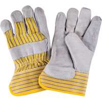 Premium Quality Fitters Gloves, Large, Split Cowhide Palm, Cotton Inner Lining Seaboard Timber Mart