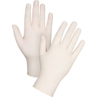 Gants d'examen de premi&egrave;re qualit&eacute; pour peau sensible, Grand, Latex, 4 mils, Sans poudre, Naturel Seaboard Timber Mart