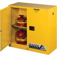 Sure-Grip&reg; Ex Flammable Storage Cabinets, 30 gal., 2 Door, 43" W x 44" H x 18" D Seaboard Timber Mart