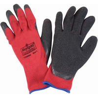 Gants enduits de latex de caoutchouc naturel, 9/Grand, R&ecirc;vetement Latex de caoutchouc, Calibre 10, Enveloppe en Polyester/Coton Seaboard Timber Mart