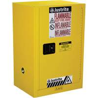 Sure-Grip&reg; EX Compac Flammable Safety Cabinet, 12 gal., 1 Door, 23.25" W x 35" H x 18" D Seaboard Timber Mart