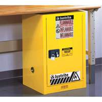 Sure-Grip&reg; EX Compac Flammable Safety Cabinet, 12 gal., 1 Door, 23.25" W x 35" H x 18" D Seaboard Timber Mart