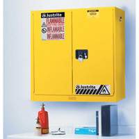 Wall Mount Sure-Grip&reg; Ex Safety Cabinets, 20 gal., 2 Door, 43" W x 44" H x 12" D Seaboard Timber Mart