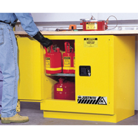 Sure-Grip&reg; EX Undercounter Flammable Safety Cabinet, 22 gal., 2 Door, 35" W x 35" H x 22" D Seaboard Timber Mart