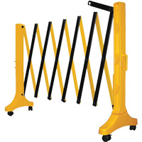 Xpandit Barricade, 36" H x 11.5' L, Black/Yellow Seaboard Timber Mart