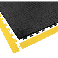 Rejuvenator Connect No. 502 Matting, Polyurethane, 3' W x 3' L, 5/8" Thick, Black Seaboard Timber Mart