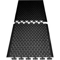 Rejuvenator Connect No. 502 Matting, Polyurethane, 3' W x 3' L, 5/8" Thick, Black Seaboard Timber Mart