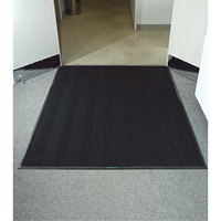 Tapis Waterhog Eco Elite, Essuie-pieds/grattoir, 6' x 6' x 3/8", Fum&eacute;e noire Seaboard Timber Mart
