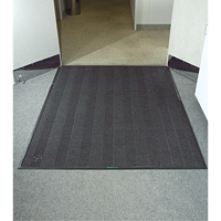 Waterhog&reg; Eco Elite Matting, Wiper/Scraper, 3' x 5' x 3/8", Grey Ash Seaboard Timber Mart