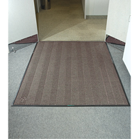 Waterhog&reg; Eco Elite Matting, Wiper/Scraper, 4' x 6' x 3/8", Chestnut Brown Seaboard Timber Mart
