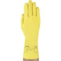 VersaTouch&reg; 297 Gloves, Size X-Large/10, 12" L, Rubber Latex, Flock-Lined Inner Lining, 20-mil Seaboard Timber Mart