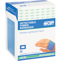 Bandages, Rectangular/Square, 3", Fabric Metal Detectable, Sterile Seaboard Timber Mart