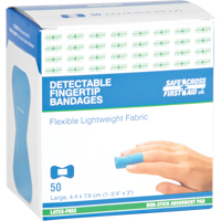 Bandages, Fingertip, 3", Fabric Metal Detectable, Sterile Seaboard Timber Mart