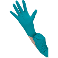 TouchNTuff Disposable Gloves, 7, Nitrile, 5-mil, Powdered, Green Seaboard Timber Mart