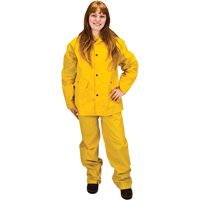 RZ100 Rain Suit, Polyester/PVC, 2X-Large, Yellow Seaboard Timber Mart