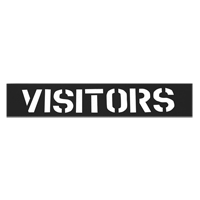 Parking Lot Stencils, English, 12" Seaboard Timber Mart