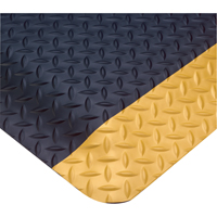 Smart No. 497 Mats, Diamond, 3' x 75' x 1", Black/Yellow, PVC Seaboard Timber Mart