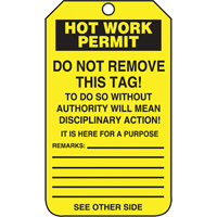 &eacute;tiquettes de s&eacute;curit&eacute; d'inspection et de contr&ocirc;le de l'&eacute;tat de l'&eacute;quipement, Papier cartonn&eacute;, 3-1/8" la x 5-7/8" h, Anglais Seaboard Timber Mart