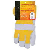 Winter-Lined Fitters Gloves, Large, Split Cowhide Palm, Boa Inner Lining Seaboard Timber Mart