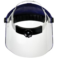 Harnais de t&ecirc;te avec visi&egrave;re, Polycarbonate, Suspension Rochet Seaboard Timber Mart