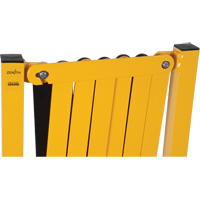 Expandable Barrier, 37" H x 11' L, Black/Yellow Seaboard Timber Mart