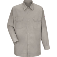 Flame Resistant Welding Shirt, Medium, Grey Seaboard Timber Mart