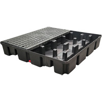 Nestable Spill Pallet Without Drain, 66 US gal. Spill Capacity, 49" x 49" x 10.5" Seaboard Timber Mart