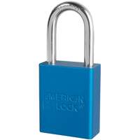 Cadenas de s&eacute;curit&eacute; American Lock, Bleu, Cl&eacute;s identiques, Aluminium, Largeur de 1-1/2" Seaboard Timber Mart