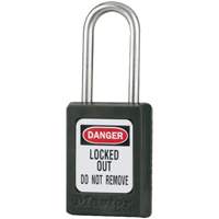 Cadenas de s&eacute;curit&eacute; S31 Zenex, Noir, Cl&eacute;s identiques, Thermoplastique, Largeur de 1-3/8" Seaboard Timber Mart