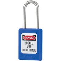 Cadenas de s&eacute;curit&eacute; S31 Zenex, Bleu, Cl&eacute;s identiques, Thermoplastique, Largeur de 1-3/8" Seaboard Timber Mart