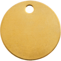 Blank Tags, Brass, 2" dia Seaboard Timber Mart