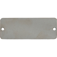 Blank Tags, Stainless Steel, 3" W x 1" H Seaboard Timber Mart