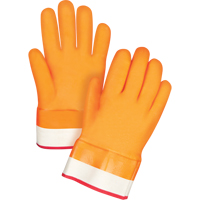 Gants doubl&eacute;s pour l'hiver r&eacute;sistants aux produits chimiques, Taille Grand/9, 10" lo, PVC, Doublure en Molleton de mousse, Gant de calibre hiver Seaboard Timber Mart