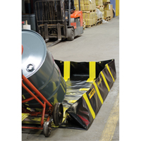 Bermes de confinement avec supports int&eacute;rieurs de parois QuickBerm , Capacit&eacute; 235 gal. US, 4' la x 8' lo x 12" h, Support &agrave; encliqueter Seaboard Timber Mart