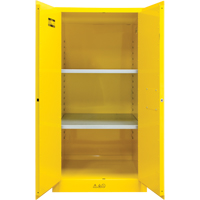 Flammable Storage Cabinet, 60 gal., 2 Door, 34" W x 65" H x 34" D Seaboard Timber Mart