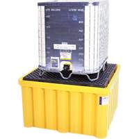 Ultra-IBC Spill Pallet&reg; with Drain, 400 US gal. Spill Capacity, 58.75" x 58.75" x 33" Seaboard Timber Mart