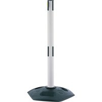 Dual Line Heavy Duty Receiver Post, 38" High, White Seaboard Timber Mart