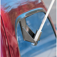 Tiges de s&eacute;curit&eacute; pour travaux l&eacute;gers Safety Whip, Fixation Fen&ecirc;tre, Hauteur 5', Orange Seaboard Timber Mart