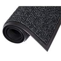 Astro-Plus Mat, Polyethylene, Scraper Type, Textured Pattern, 3-3/10' x 4', Charcoal Seaboard Timber Mart