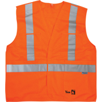 Vestes de s&eacute;curit&eacute; ignifug&eacute;es, Orange haute visibilit&eacute;, Moyen/Petit, Polyester Seaboard Timber Mart